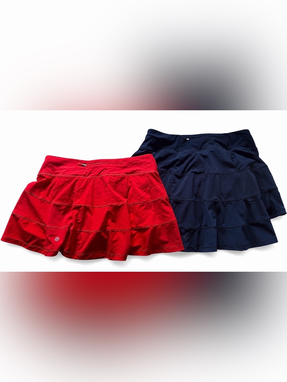 Lot of 2 LULULEMON Pace Rival Skirts w shorts size 6 tennis golf pickleball - Picture 1 of 4